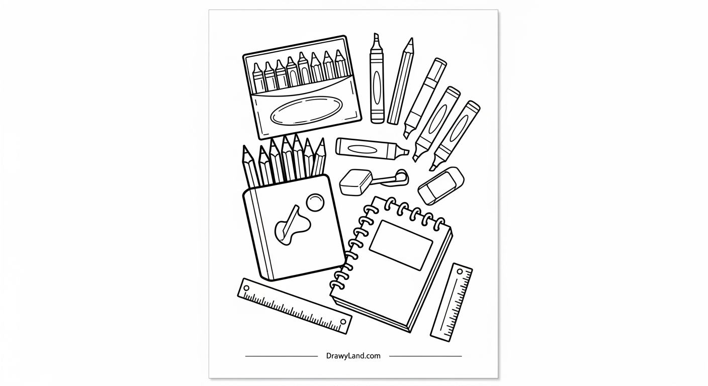 Awesome & Free Printable Crayon Template simple crayon outline for preschool crafts