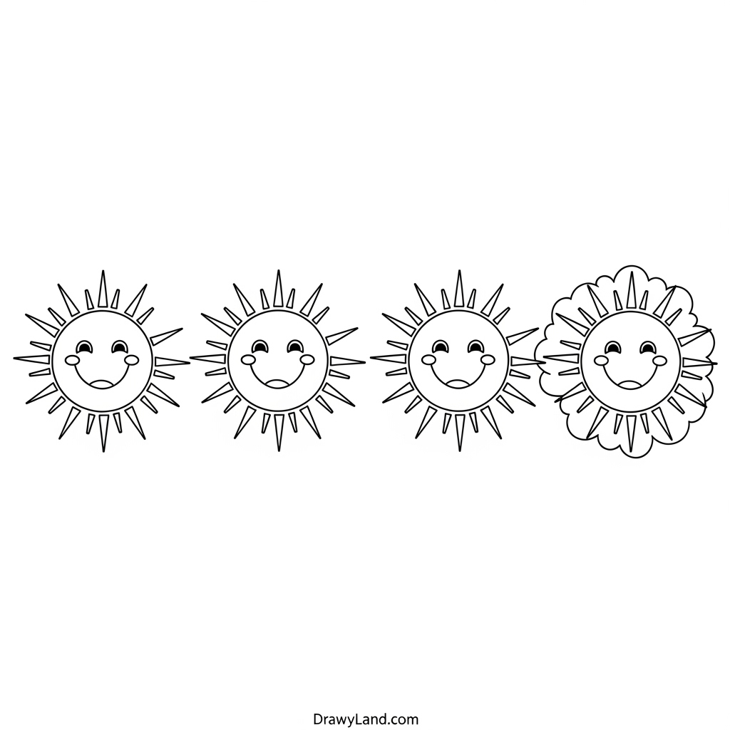 Easy color by number puzzle coloring pages for preschoolers