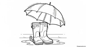 rain coloring sheets 7