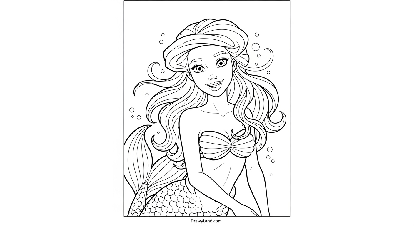 Free Printable Realistic Mermaid Coloring Pages realistic mermaid and dolphin coloring page for children