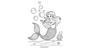 Free Printable Realistic Mermaid Coloring Pages realistic mermaid coloring pages 7