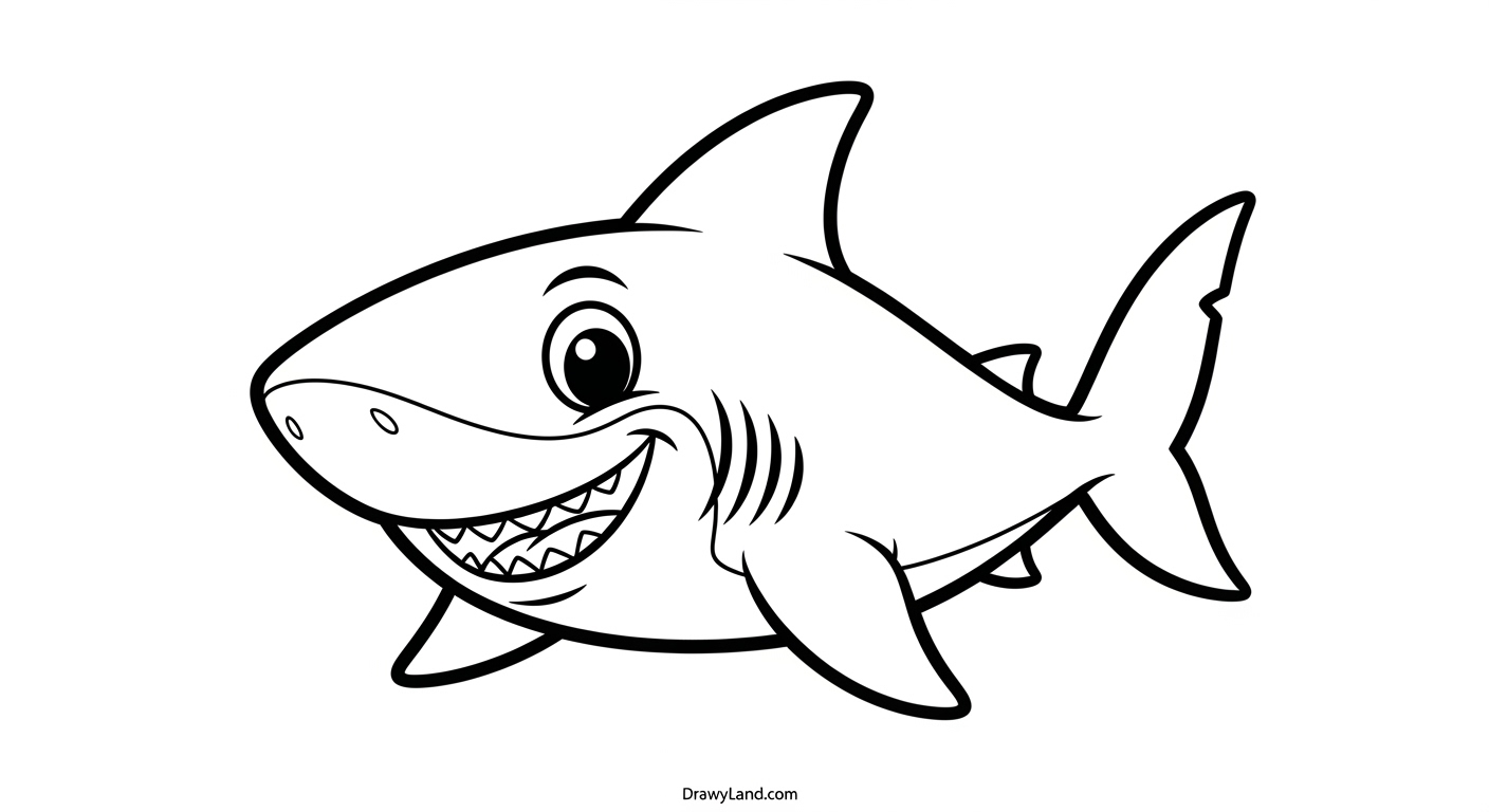 Free Printable Shark Coloring Book for Little Artists cute baby shark coloring book printable