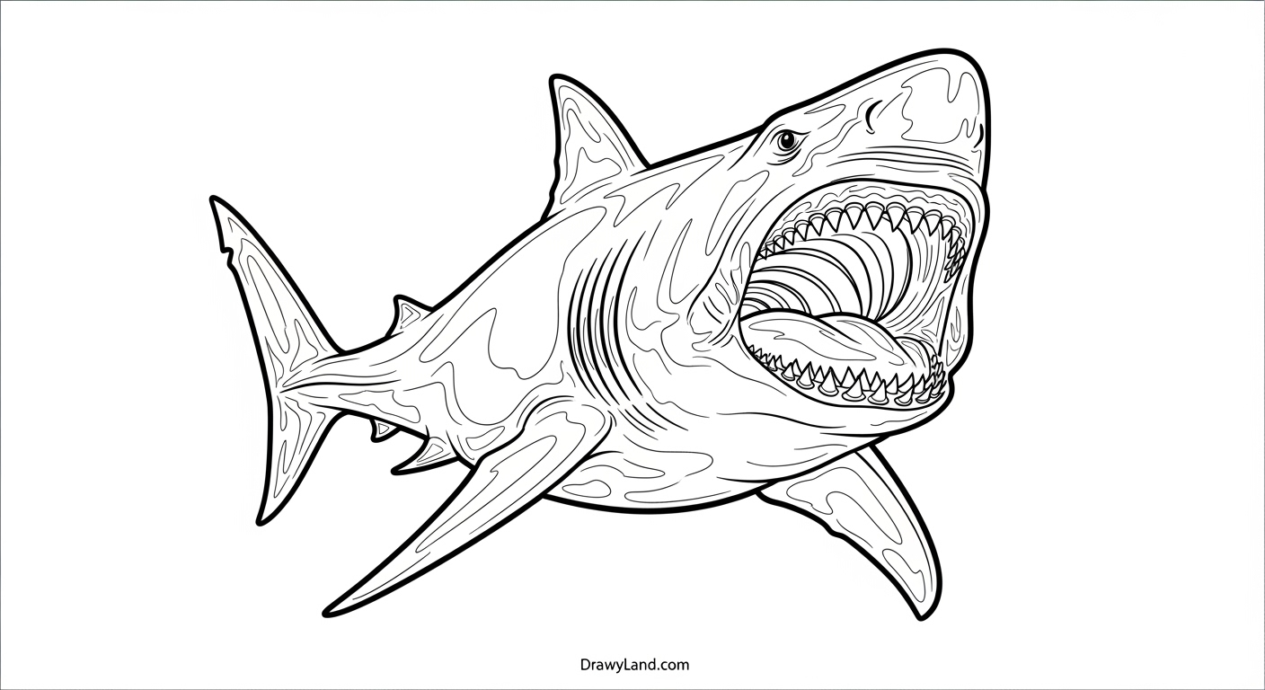 Free Printable Shark Coloring Book for Little Artists shark and dolphin friends coloring book page