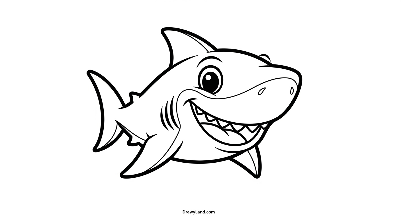 Free Printable Shark Coloring Book for Little Artists educational shark coloring book with ocean floor