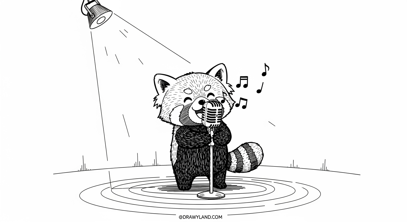 Free Printable Singer Coloring Pages for Little Musicians band on stage singer coloring page
