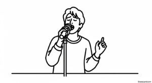 Free Printable Singer Coloring Pages for Little Musicians singer coloring pages 7