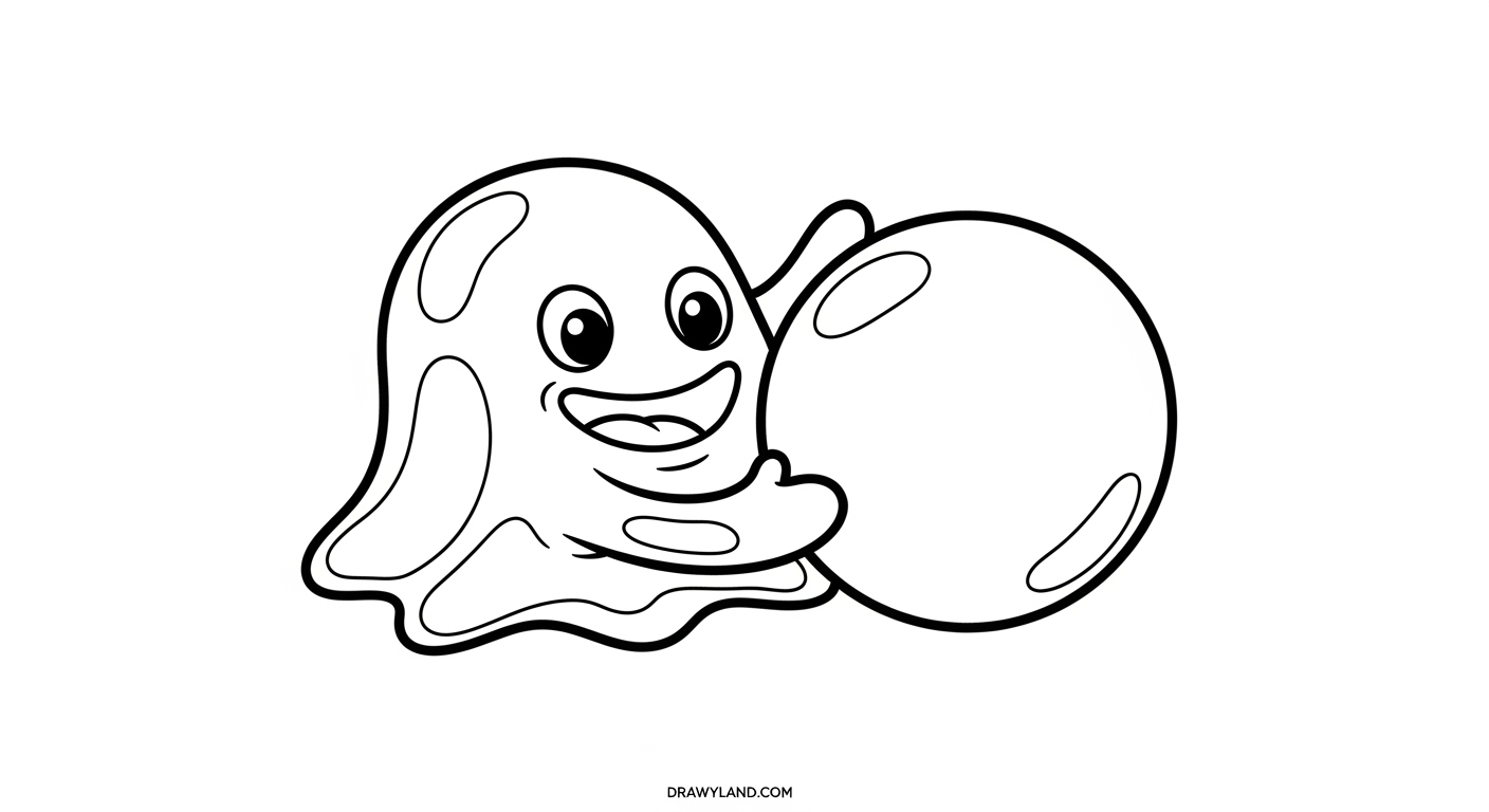 Free Printable Slime Coloring Pages for Kids DIY slime recipe and making steps coloring illustration