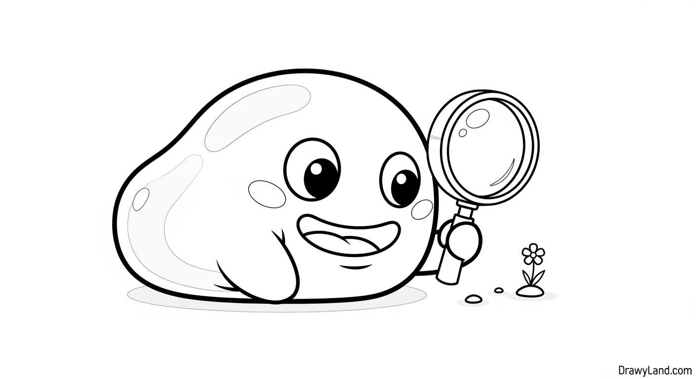 Free Printable Slime Coloring Pages for Kids girl playing with slime coloring sheet