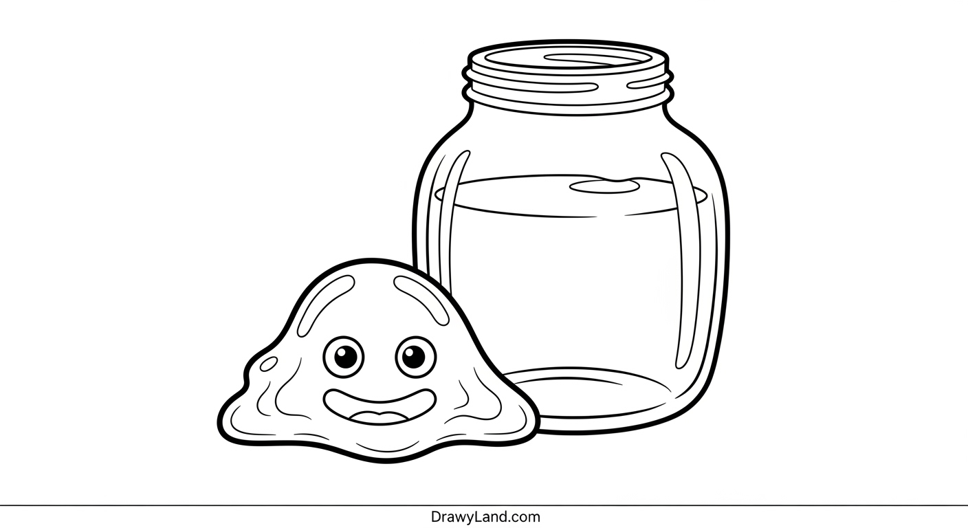 Free Printable Slime Coloring Pages for Kids slime coloring pages 7