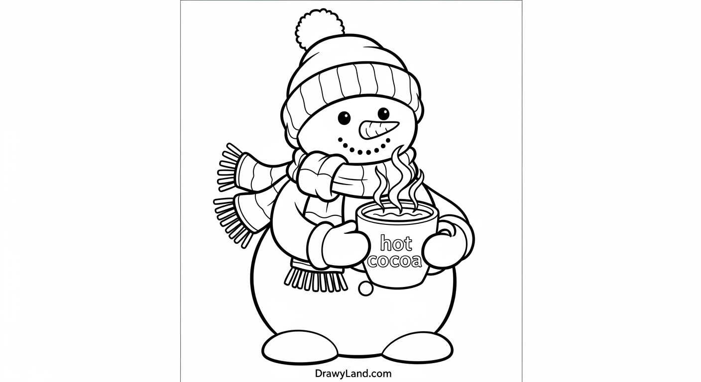 Free Printable Snowman Coloring Page Frosty the Snowman coloring page printable