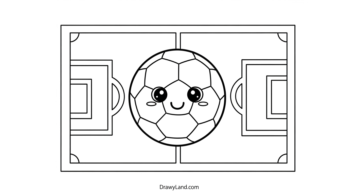 Free Printable Soccer Ball Coloring Sheets easy soccer ball coloring sheet for preschoolers