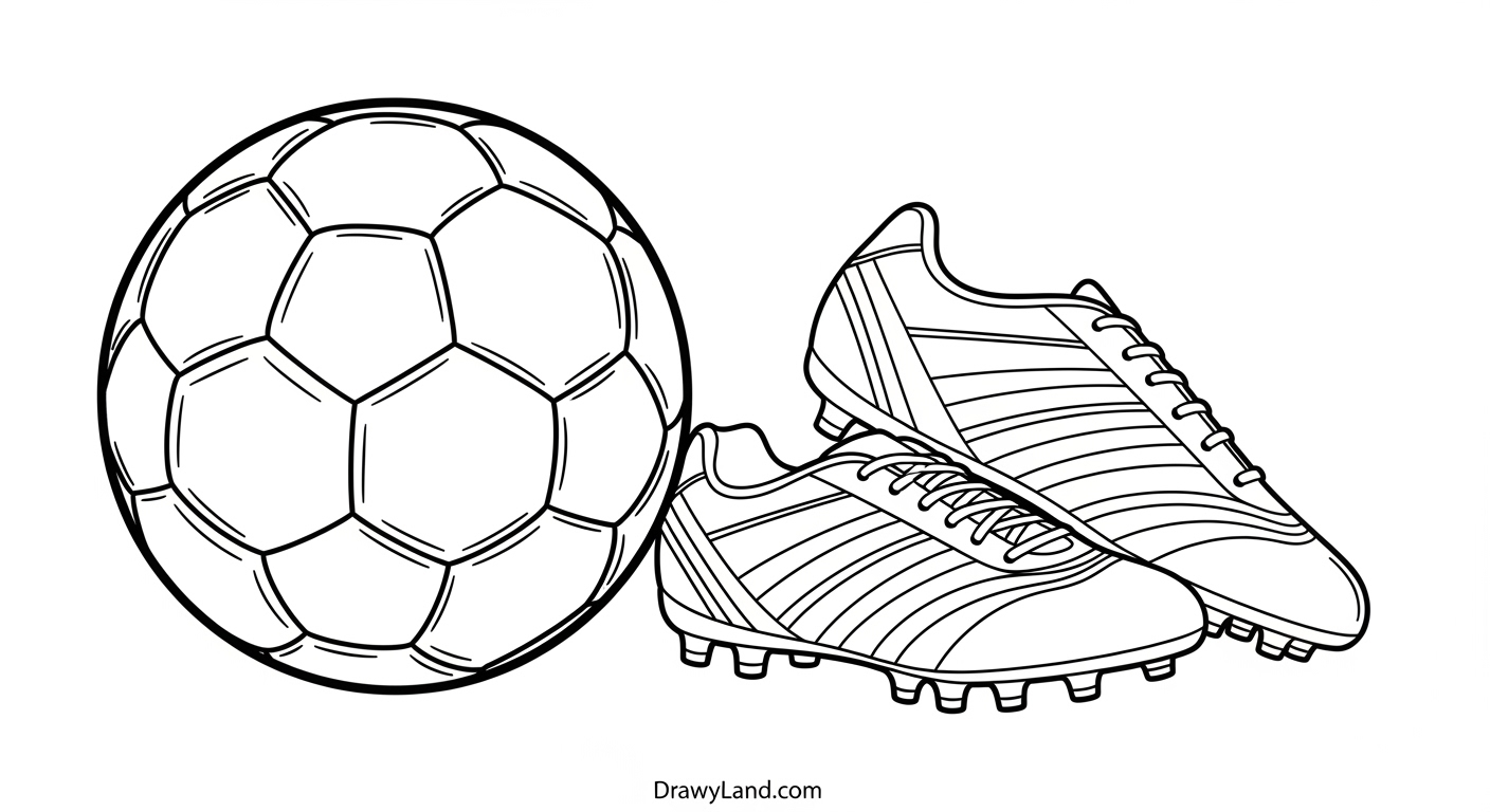 Free Printable Soccer Ball Coloring Sheets soccer ball outline for coloring craft