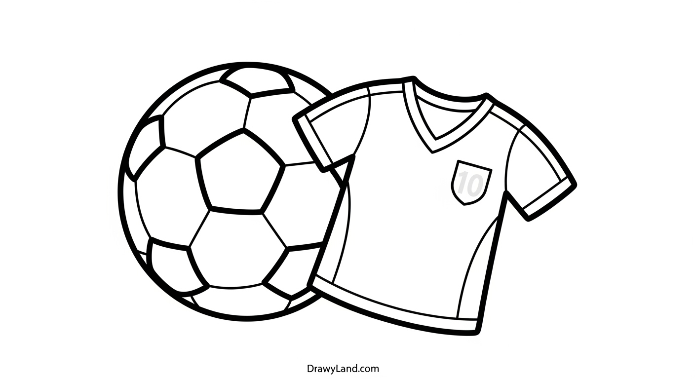 Free Printable Soccer Ball Coloring Sheets soccer ball coloring page with pentagon pattern