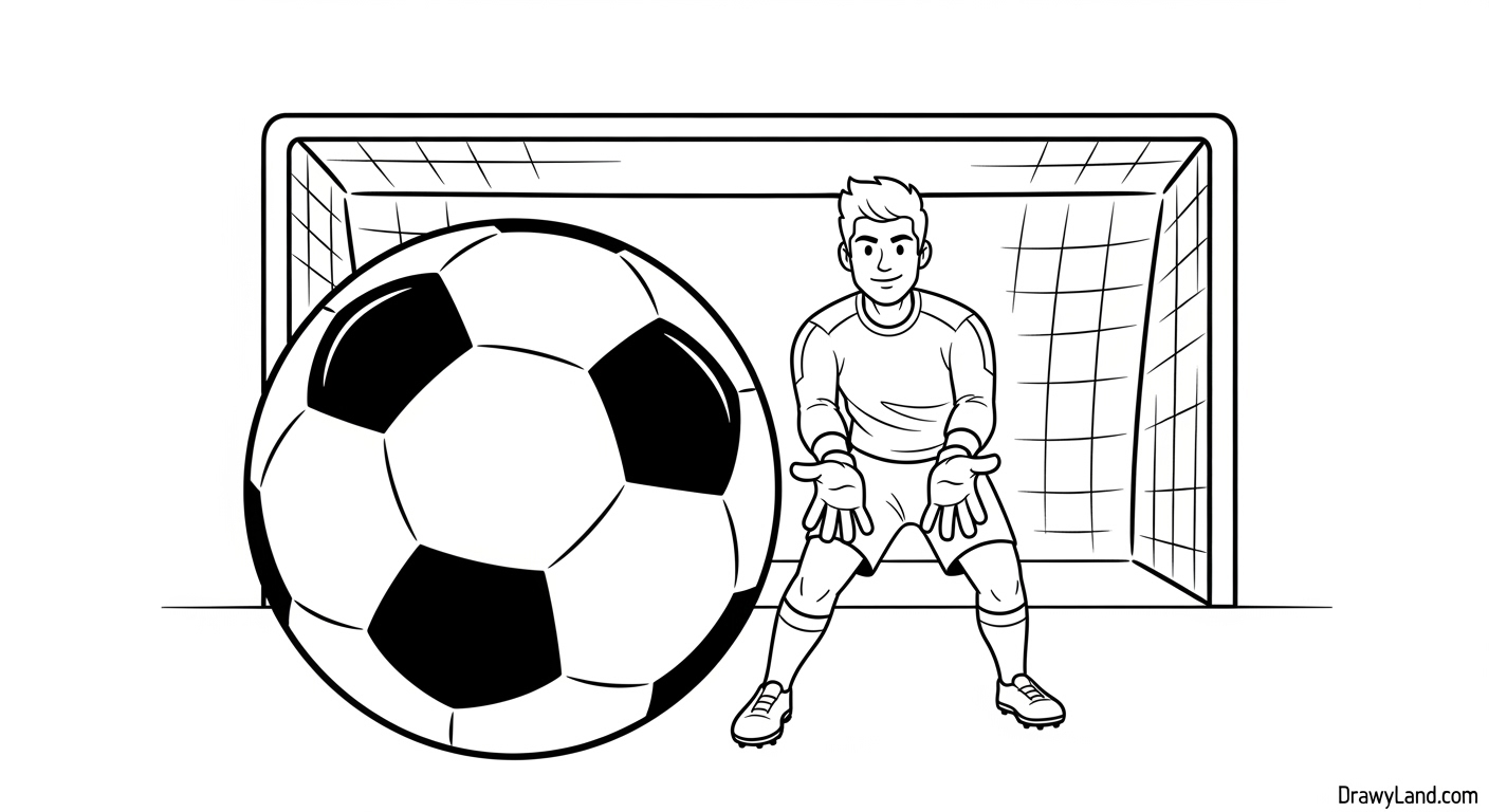 Free Printable Soccer Coloring Pages for Kids printable soccer player scoring a goal coloring sheet