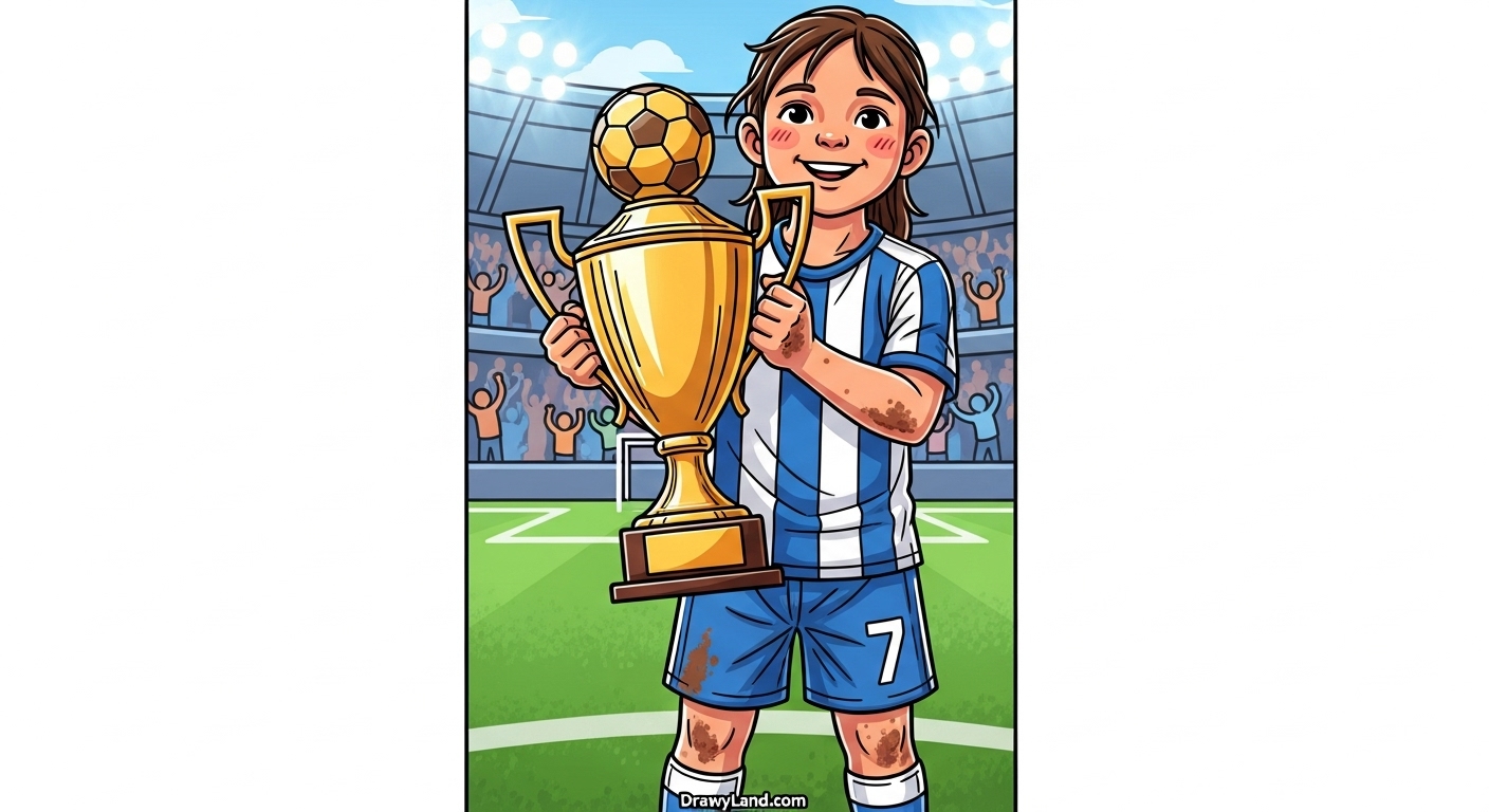 Free Printable Soccer Coloring Pages for Kids soccer team trophy coloring page for kids