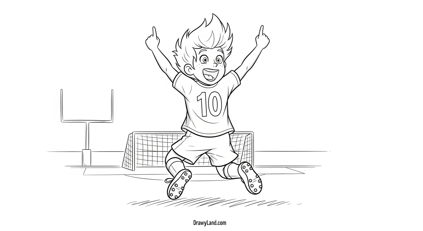 Free Printable Soccer Coloring Pages for Kids easy soccer coloring pages for preschoolers