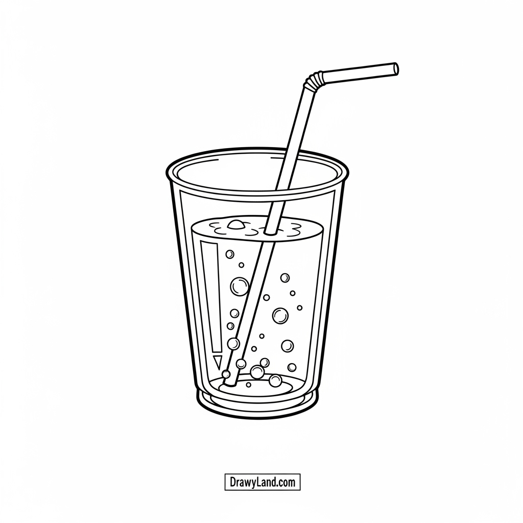printable classic soda bottle coloring page