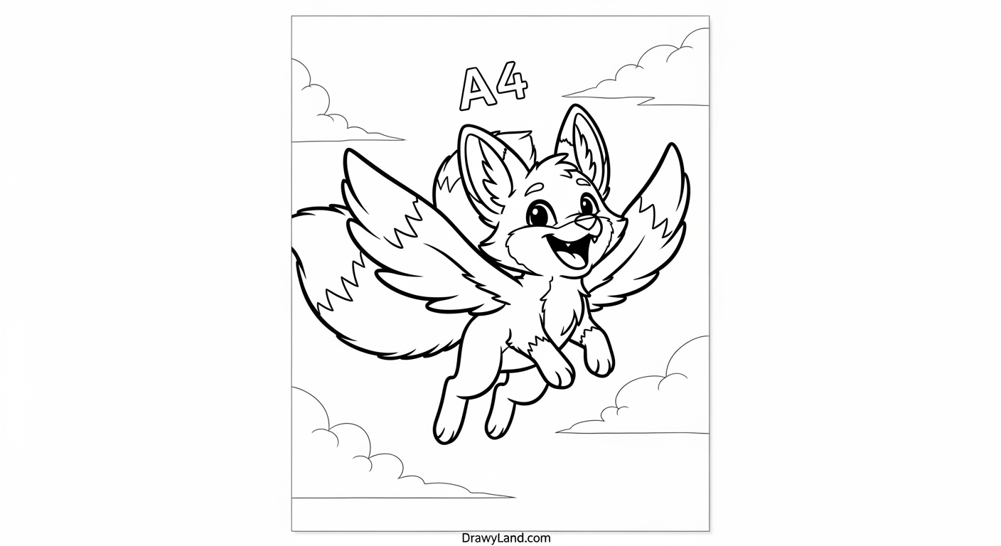 Free Printable Sonic Characters Coloring Pages Tails flying coloring page for kids