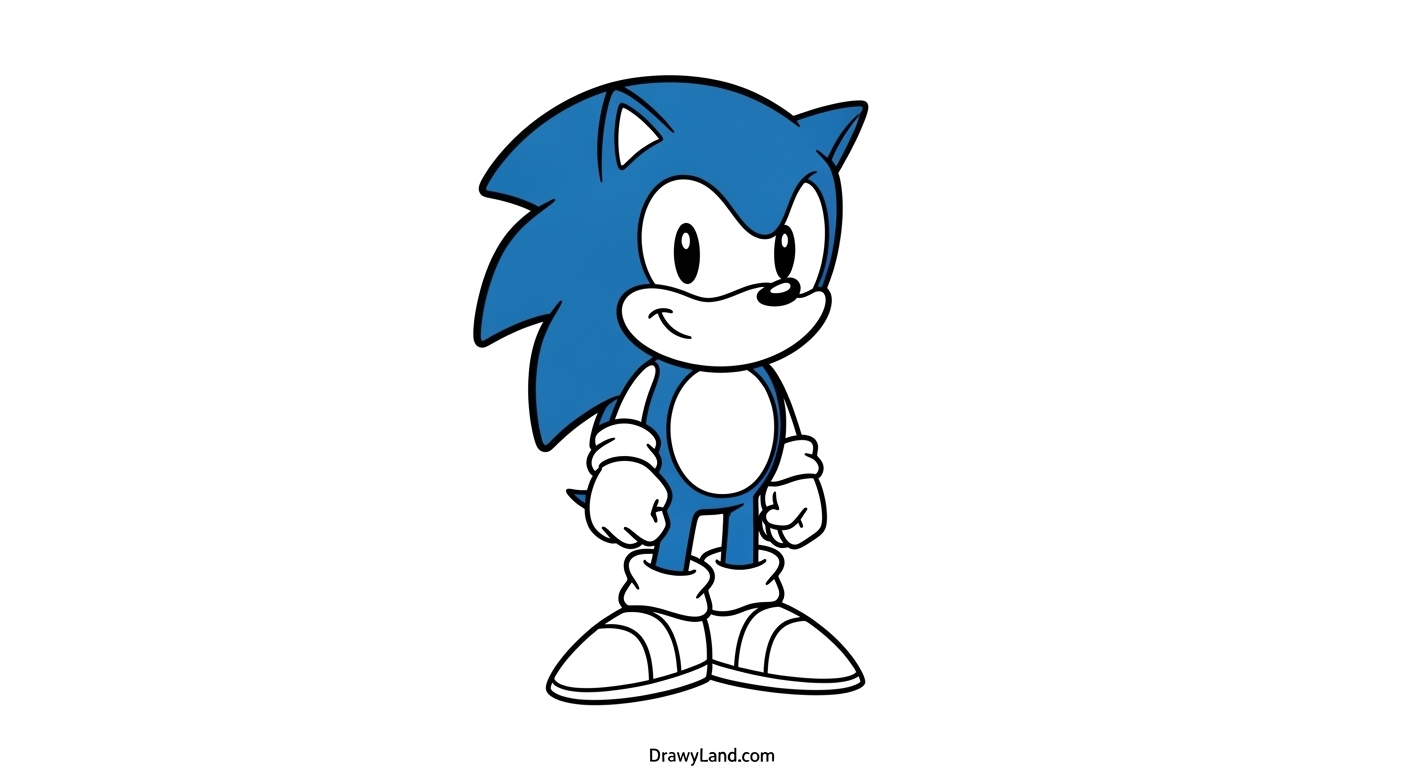 Free Printable Sonic Characters Coloring Pages cute baby sonic coloring page for toddlers