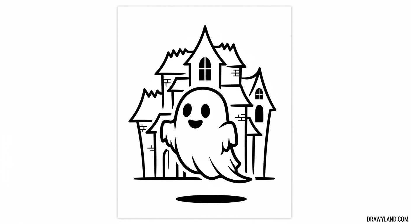 Free Printable Spooky Coloring Pages for Preschoolers A not-so-scary monster coloring page for preschool