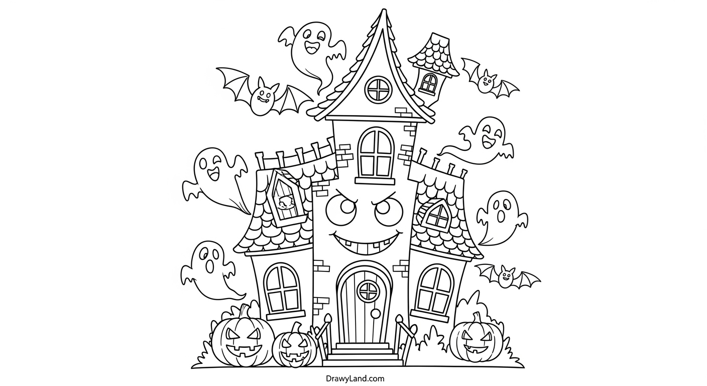 Free Printable Spooky Coloring Pages for Preschoolers A simple halloween pumpkin coloring page for preschool