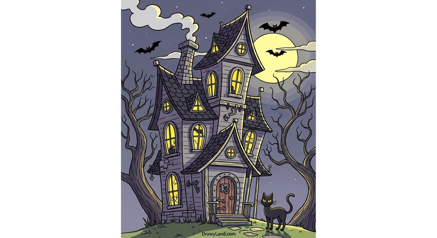 Free Printable Spooky Coloring Pages for Preschoolers A friendly vampire and bat coloring activity page