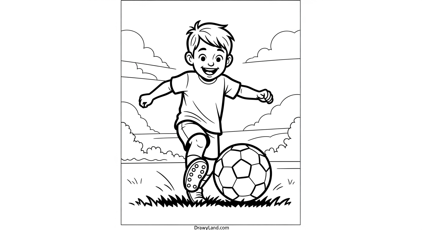 Free Printable Sport Coloring Pages for Kids free soccer ball and net sport coloring pages for kids