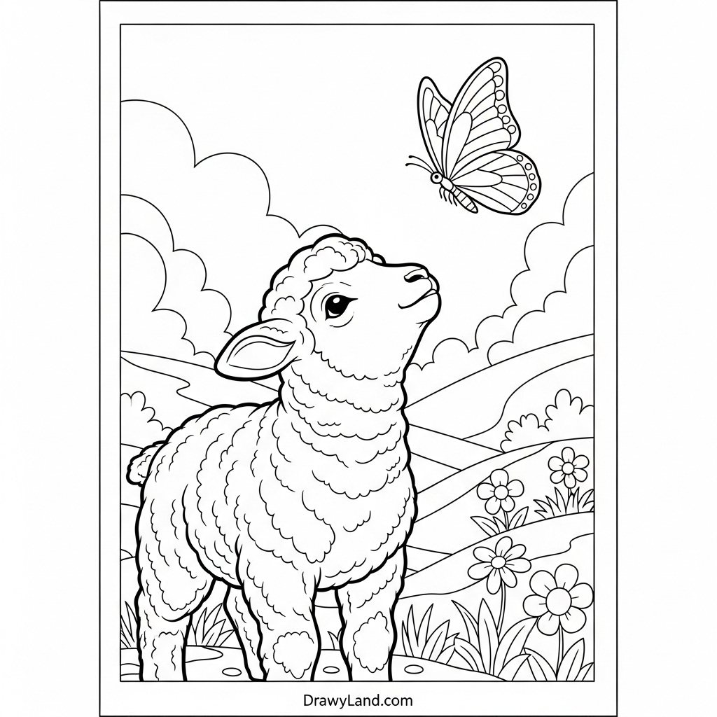 A child learning with spring animal coloring sheets
