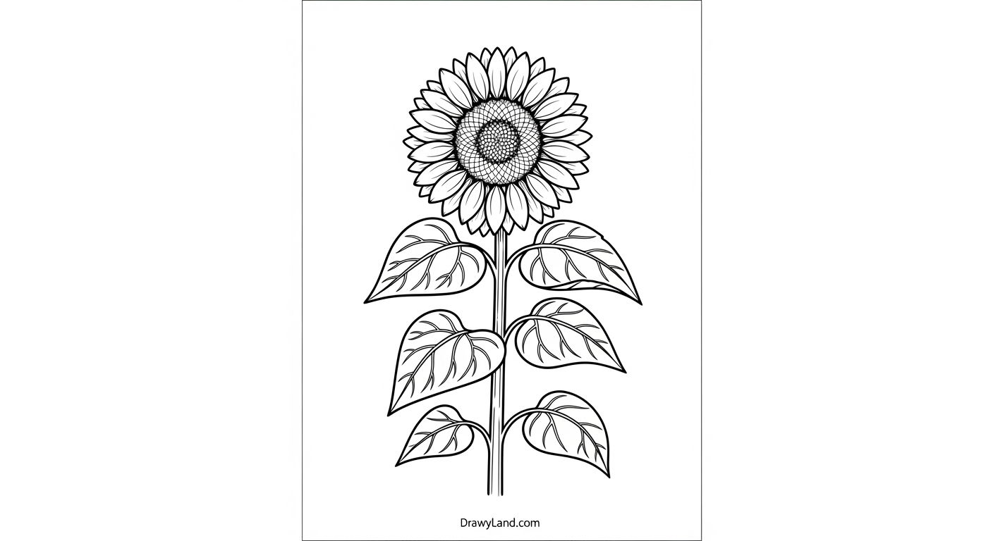 Free Spring Flower Printable Coloring Pages easy daffodil spring flower printable for preschoolers