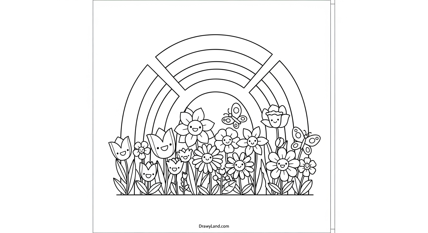 Free Spring Flower Printable Coloring Pages spring flower printable of a flower bouquet