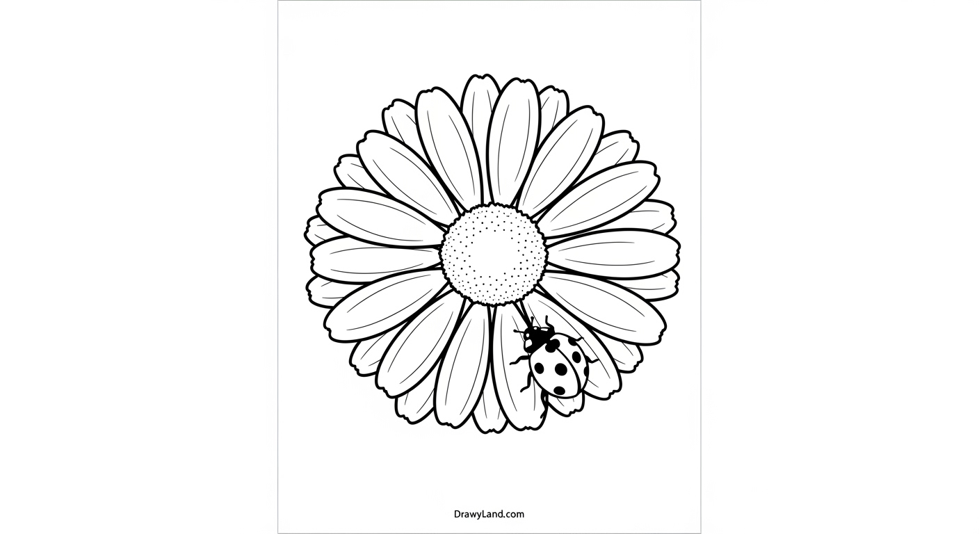 Free Spring Flower Printable Coloring Pages cute cartoon spring flower printable for classroom use