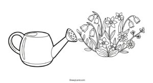 Free Spring Flower Printable Coloring Pages spring flower printable 7