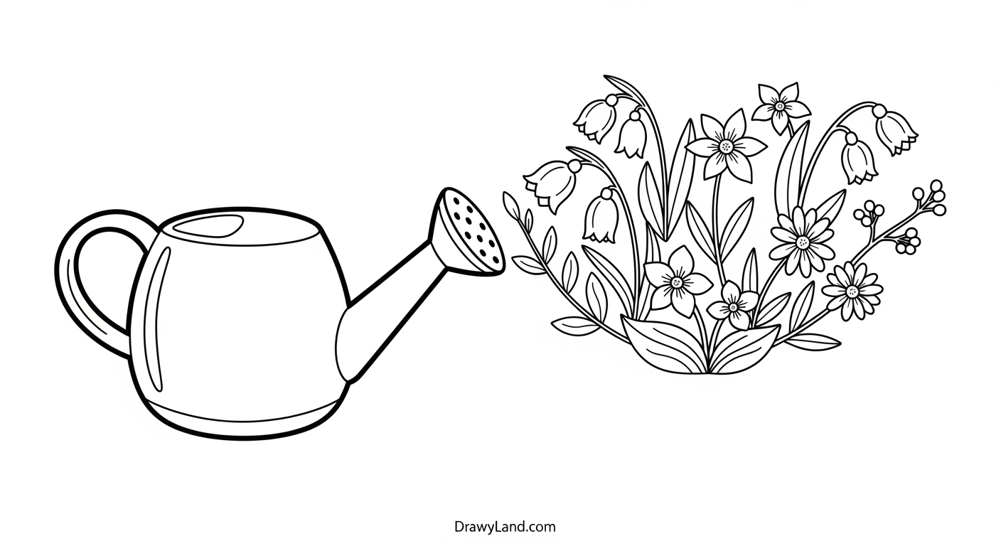 Free Spring Flower Printable Coloring Pages spring flower printable 7