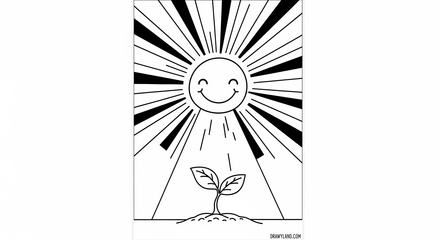 Free Spring Printables: Fun Coloring Pages for Preschoolers a cheerful spring printables coloring sheet with a rainbow and butterflies