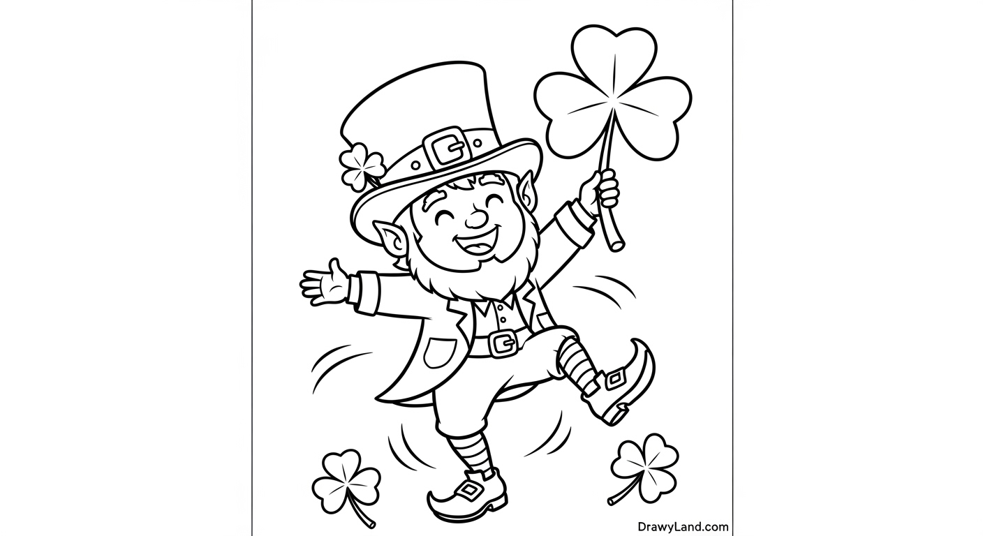 Free Printable St Patrick's Day Coloring Pages st patrick's day picture to color with celtic symbols