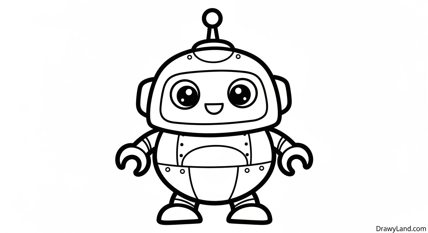 Free Printable Star Wars Coloring Pages for Kids Easy R2-D2 printable coloring sheet for preschoolers