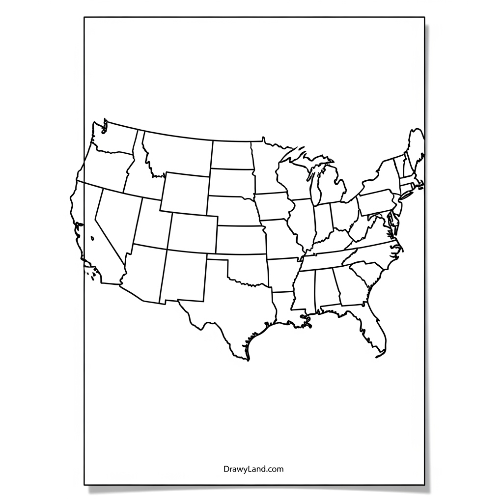 a collection of printable state coloring pages for download
