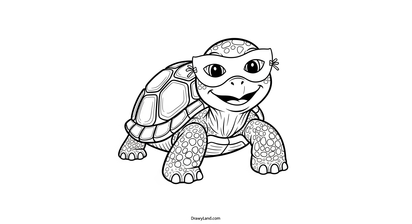 Free Printable Tales of the Teenage Mutant Ninja Turtles Coloring Sheets TMNT group photo coloring page printable for children