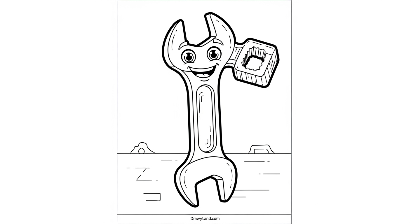 Free Printable Tools Coloring Page Collection for Kids construction tools coloring page for kids
