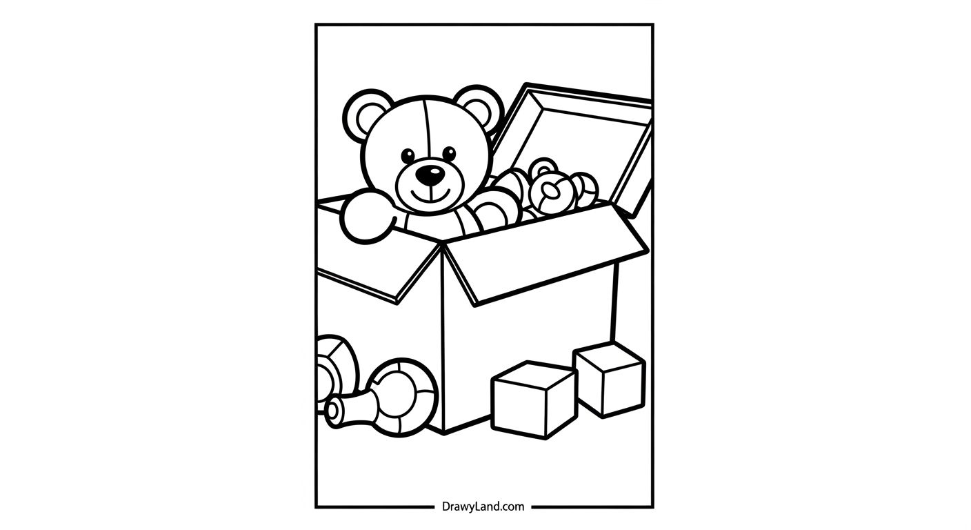 Free Printable Toys Coloring Pages for Creative Kids stack of printable toys coloring pages ready for kids