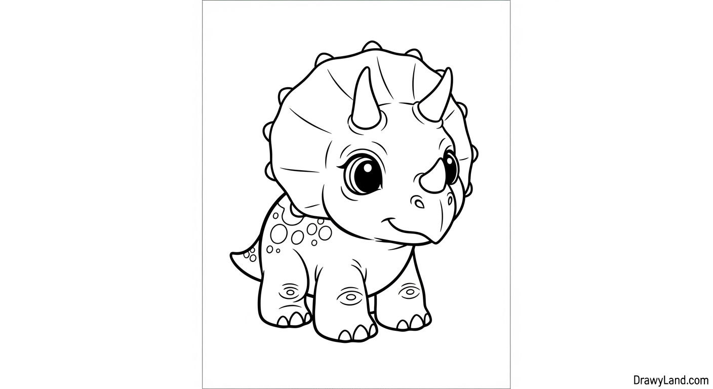Free Printable Triceratops Coloring Pages realistic triceratops for coloring by older kids