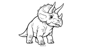 Free Printable Triceratops Coloring Pages triceratops for coloring 7