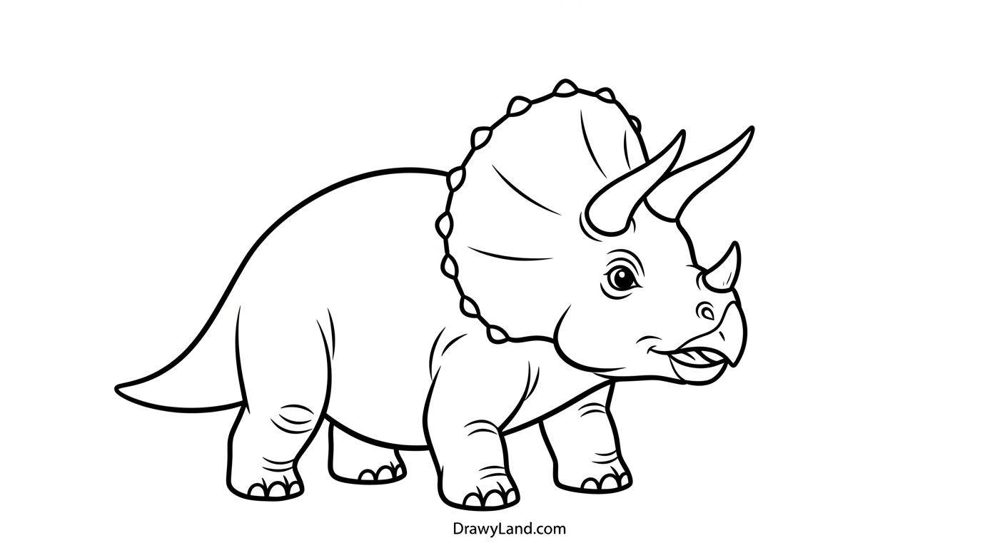 Free Printable Triceratops Coloring Pages printable triceratops for coloring page