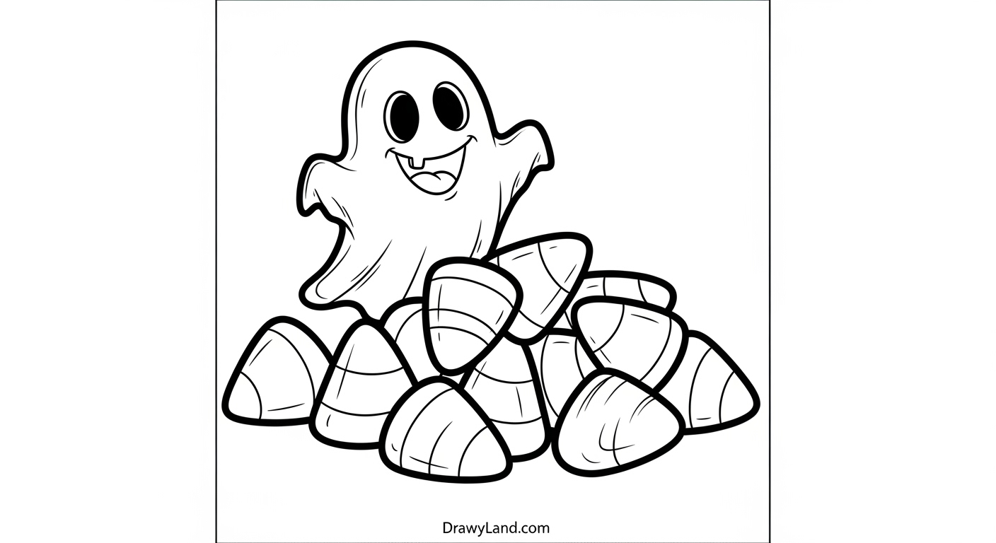 Free Printable Trick or Treat Coloring Pages Printable trick or treat coloring page of kids in costumes