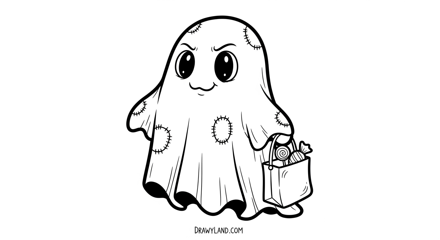 Free Printable Trick or Treat Coloring Pages trick or treat coloring pages 7