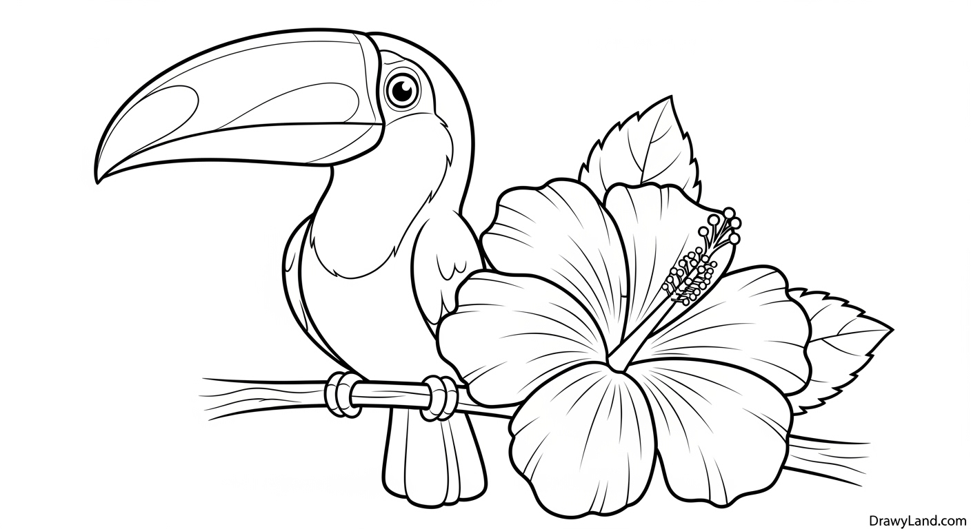 Free Printable Tropical Coloring Pages Underwater tropical coloring printable with a sea turtle and clownfish