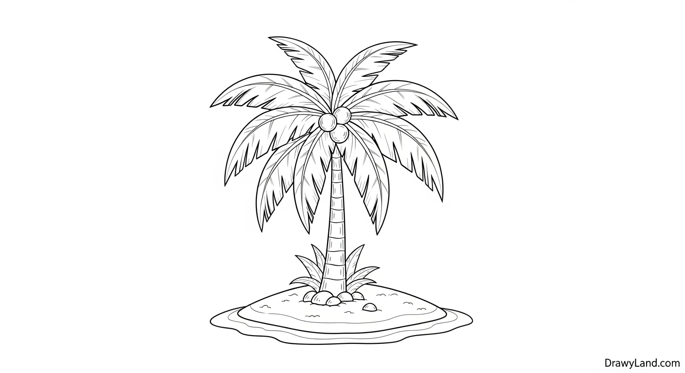 Free Printable Tropical Coloring Pages Lush tropical coloring page with a toucan and hibiscus flower