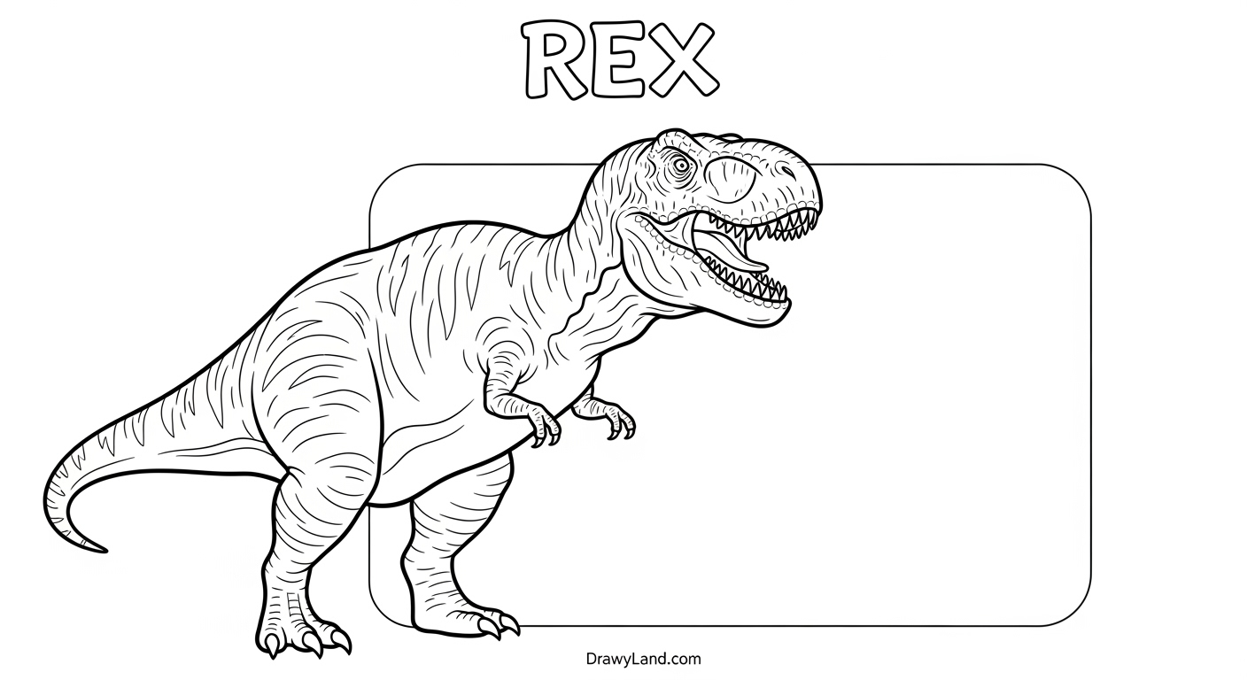 Free Printable Tyrannosaurus Rex Coloring Pages Realistic Tyrannosaurus Rex pictures to color