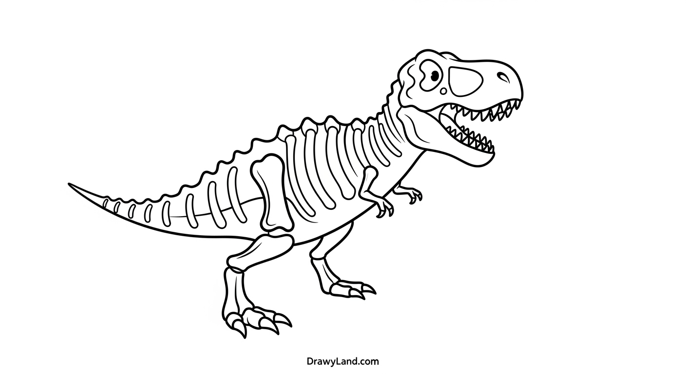 Free Printable Tyrannosaurus Rex Coloring Pages Dinosaur T-Rex coloring stencils for crafts