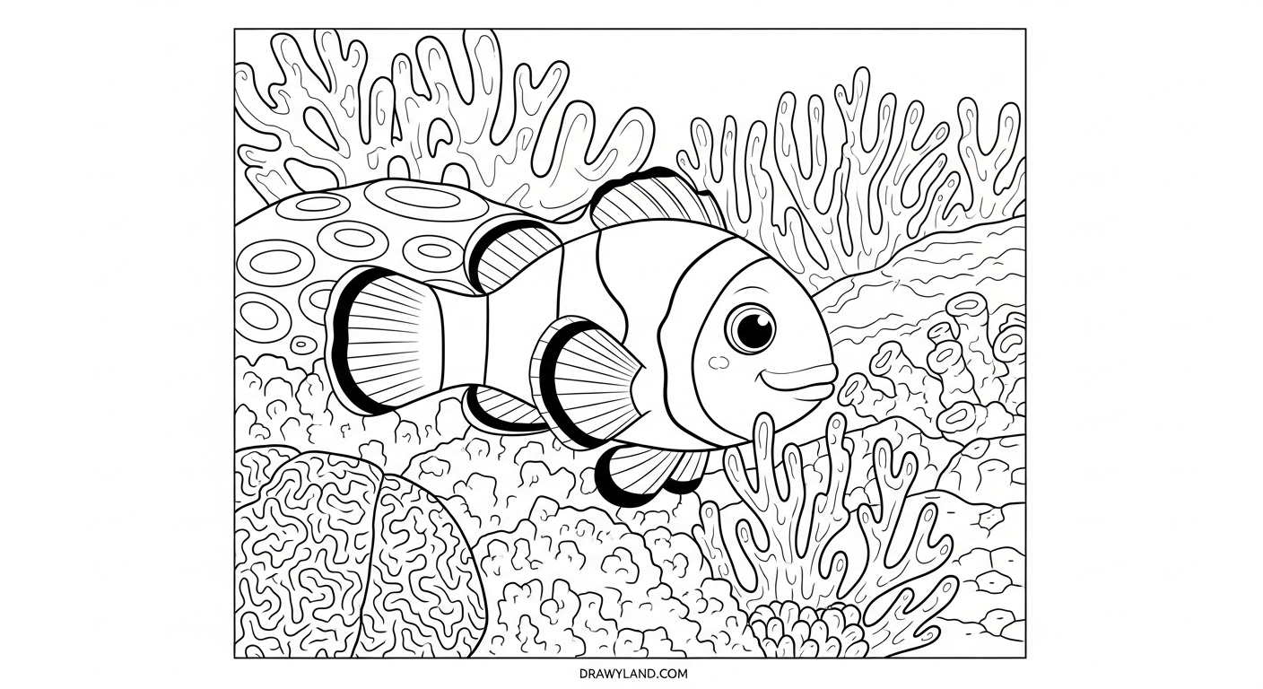 Free Printable Under the Sea Coloring Pages for Kids A magical mermaid and underwater castle coloring page for kids.